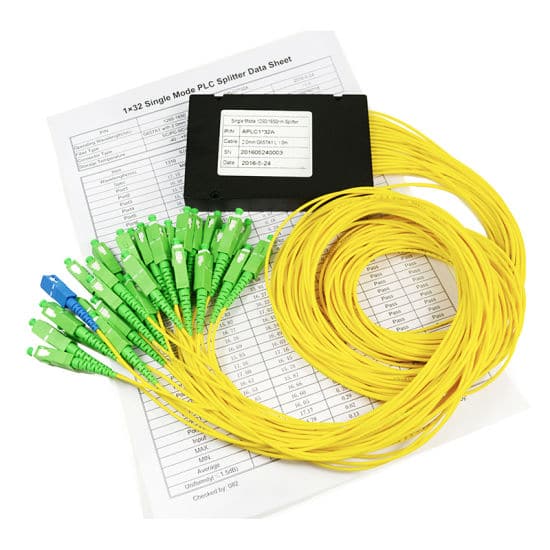 Fiber PLC Optical Splitters 1 X 32