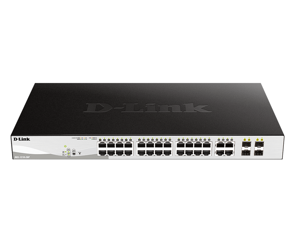 DGS-1210-28P 28-Port Smart Easy PoE Switch